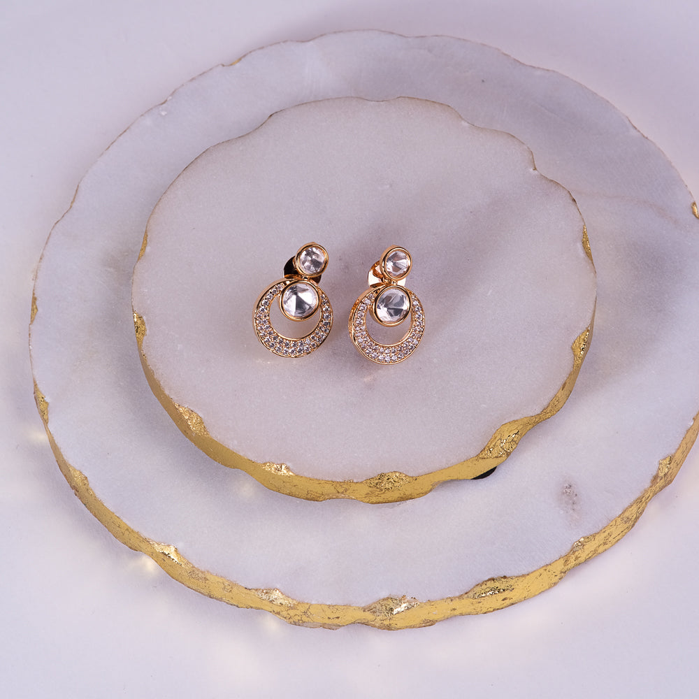 Moon Polki Earrings