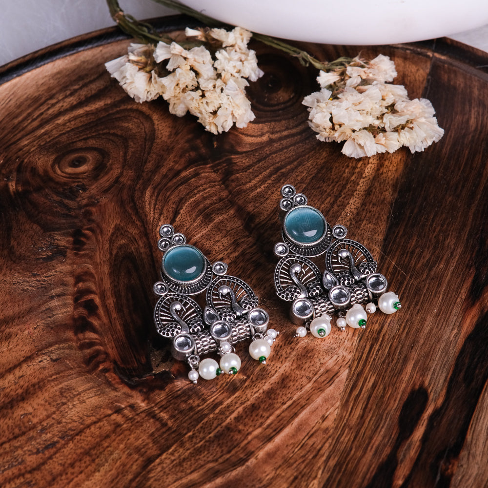Khyaati German Silver Earrings