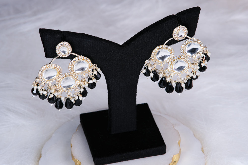 Chaaya Black Chandbali