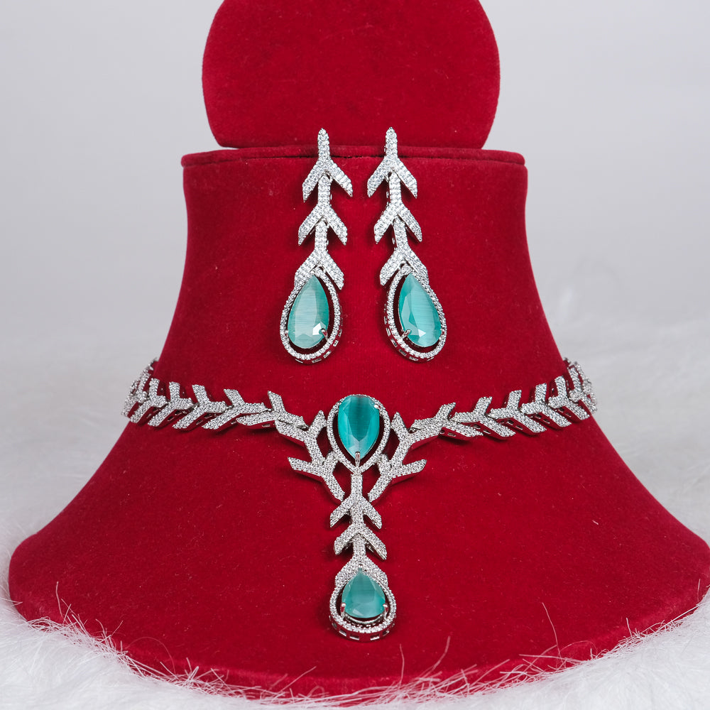 Nadia Jewel Mint Green Necklace