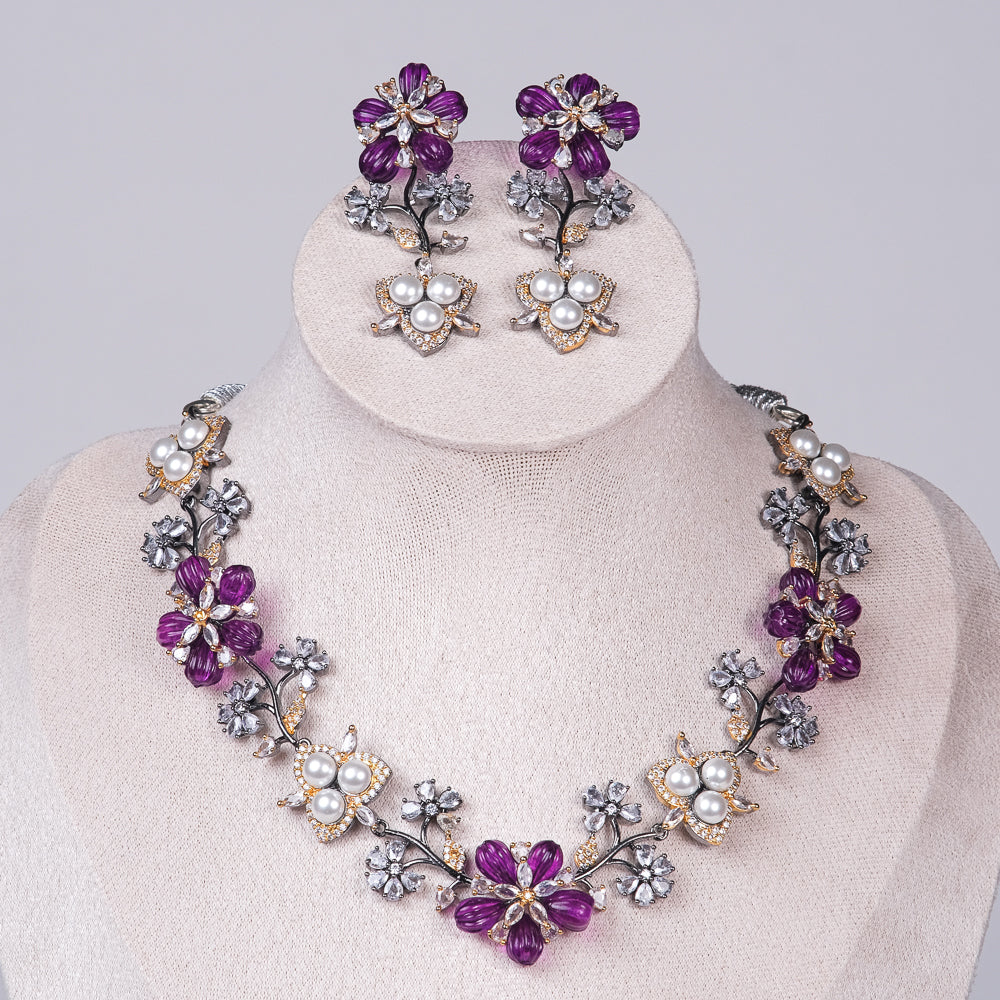 Olivia Charm Zirconia Necklace