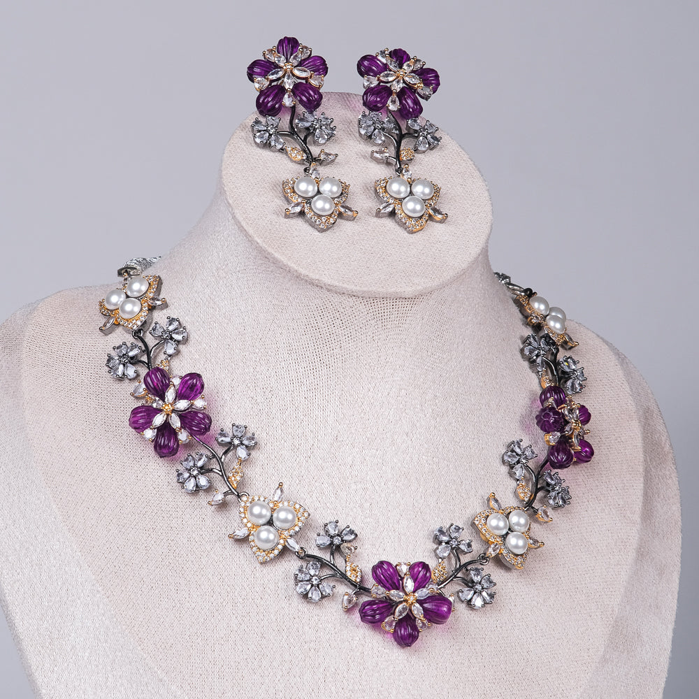 Olivia Charm Zirconia Necklace