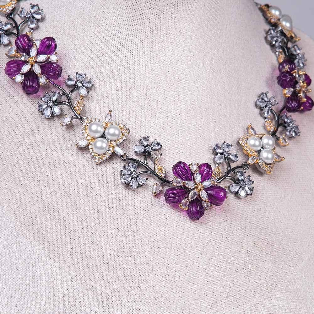 Olivia Charm Zirconia Necklace