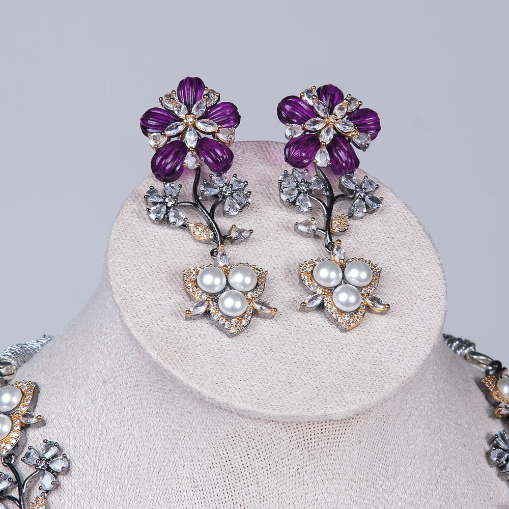 Olivia Charm Zirconia Necklace