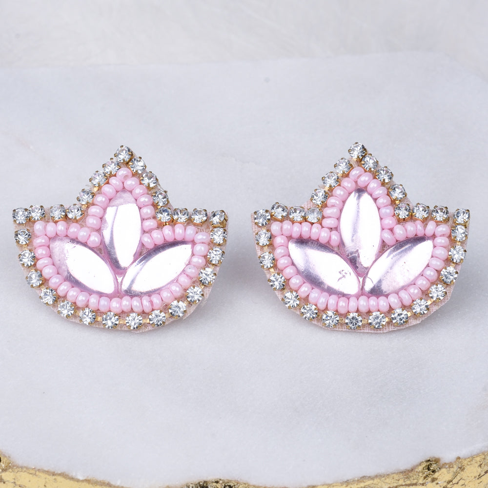 Diya handmade beaded Earrings