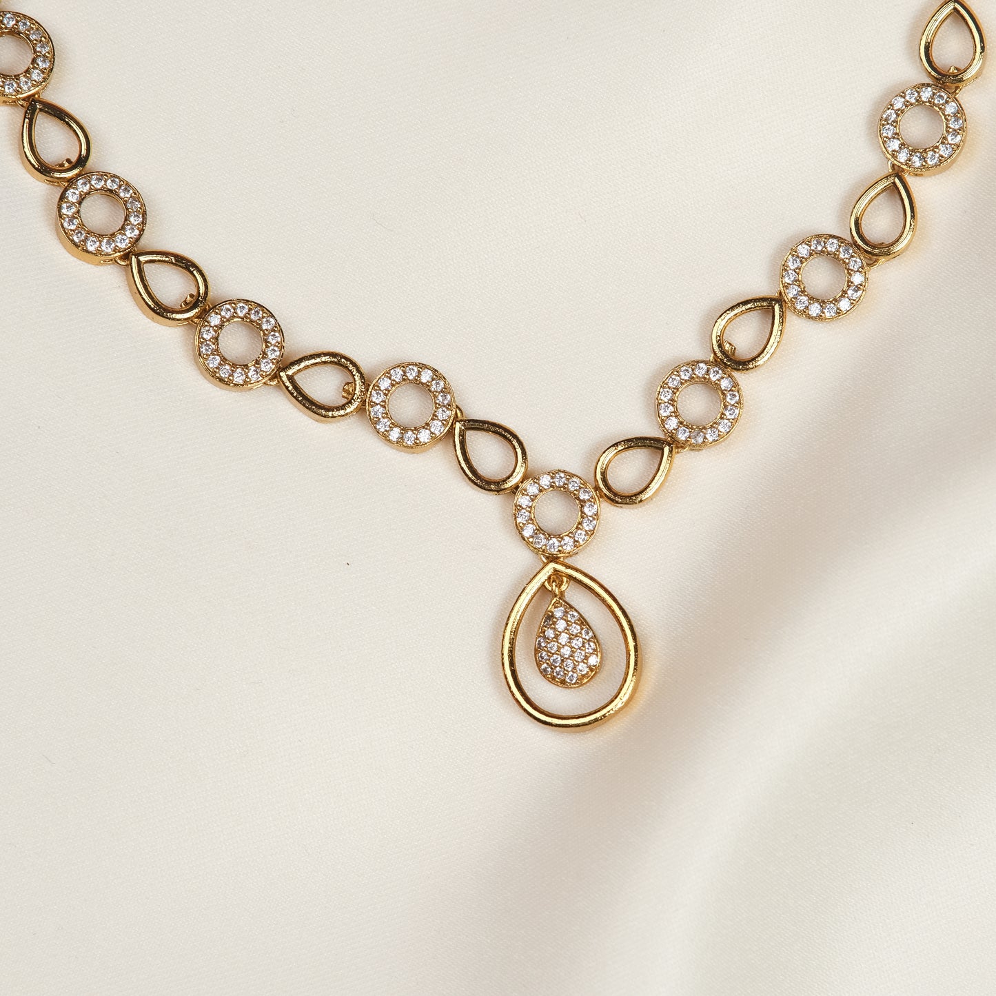 Madhavi Golden Necklace