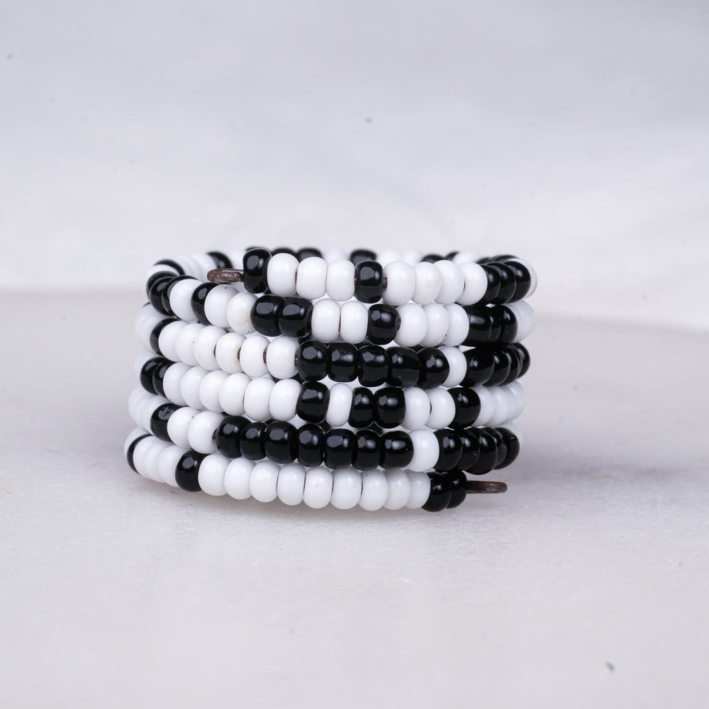 Spiral Handmade Beaded Earrings