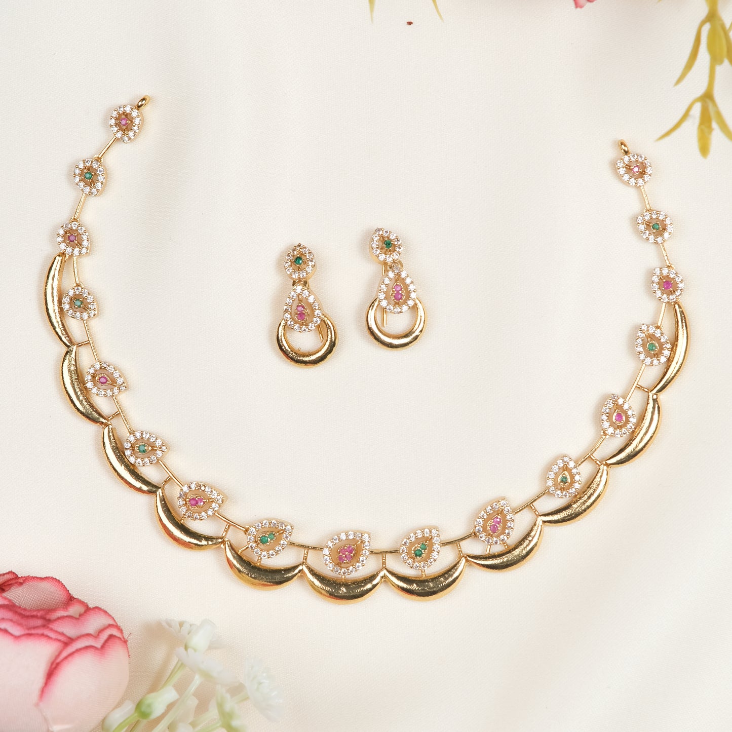 Ananya elegant Pink Necklace
