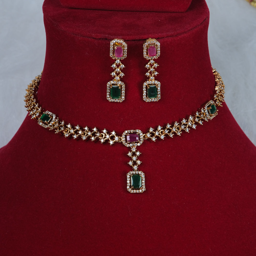 Maahi multicolor Mehendi Polish Necklace