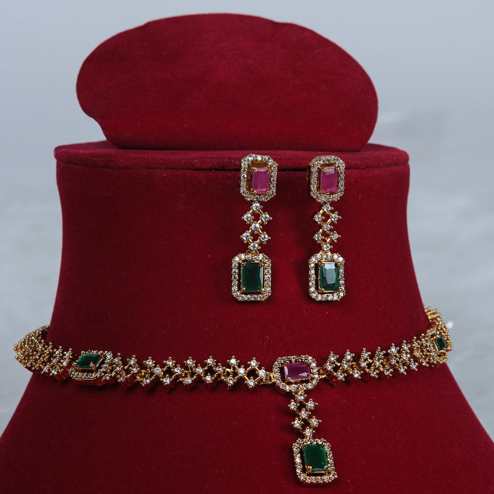 Maahi multicolor Mehendi Polish Necklace