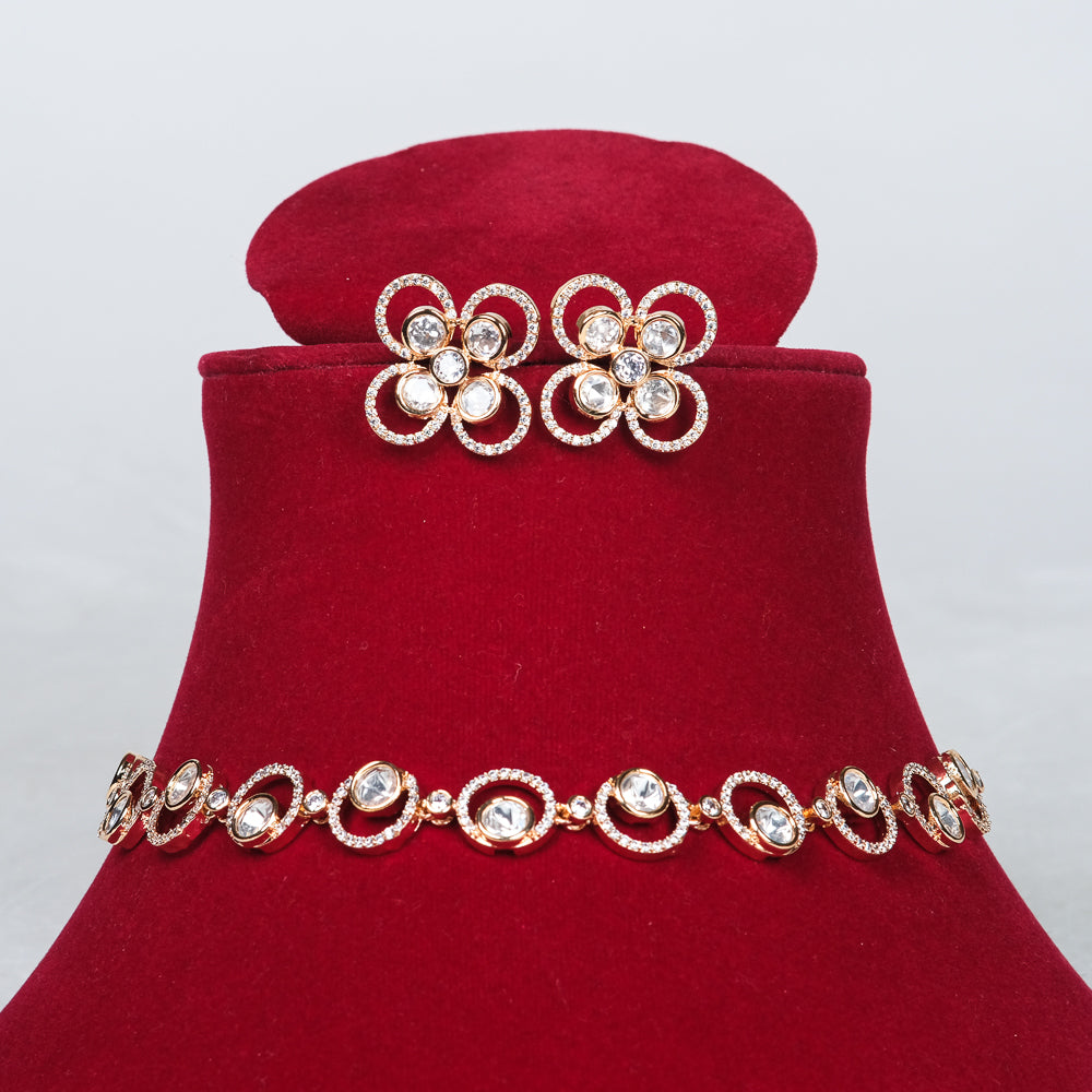 Sindhu Polki Moissanite Necklace
