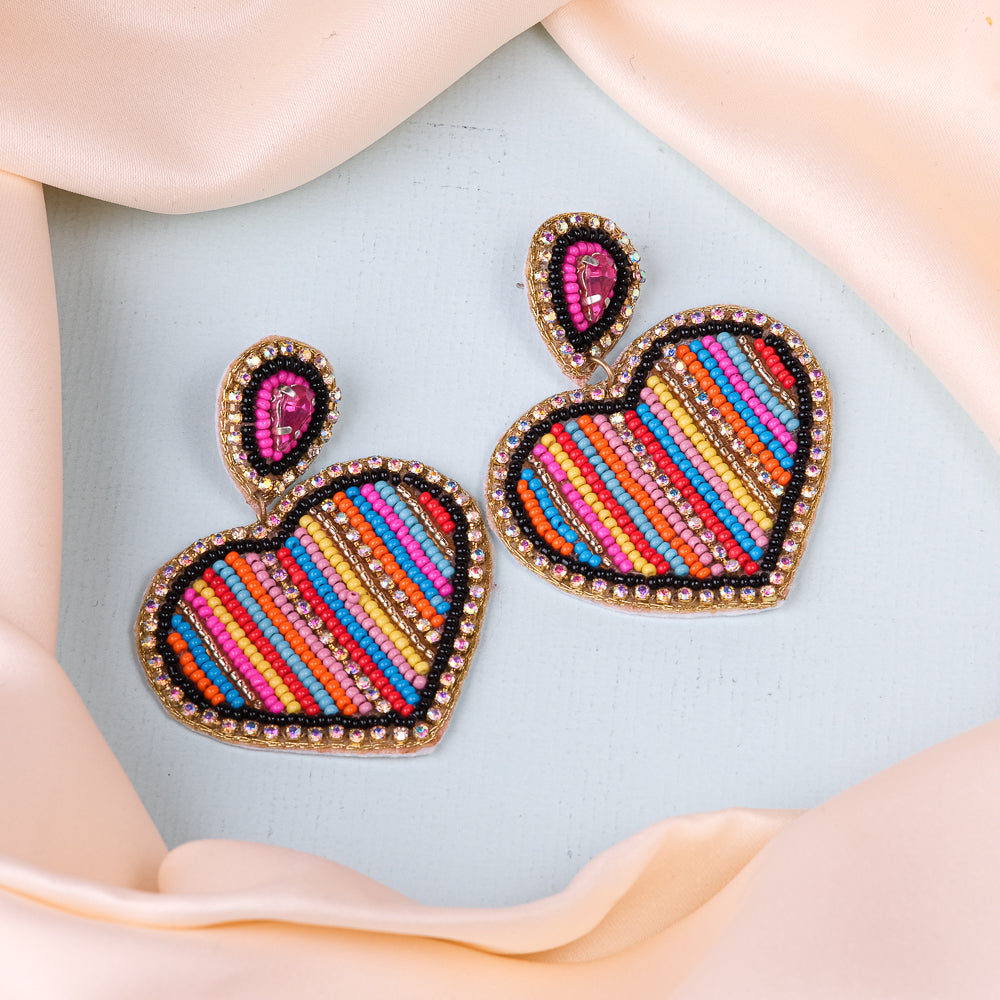 Haal-E-dil Handmade Beaded Earrings
