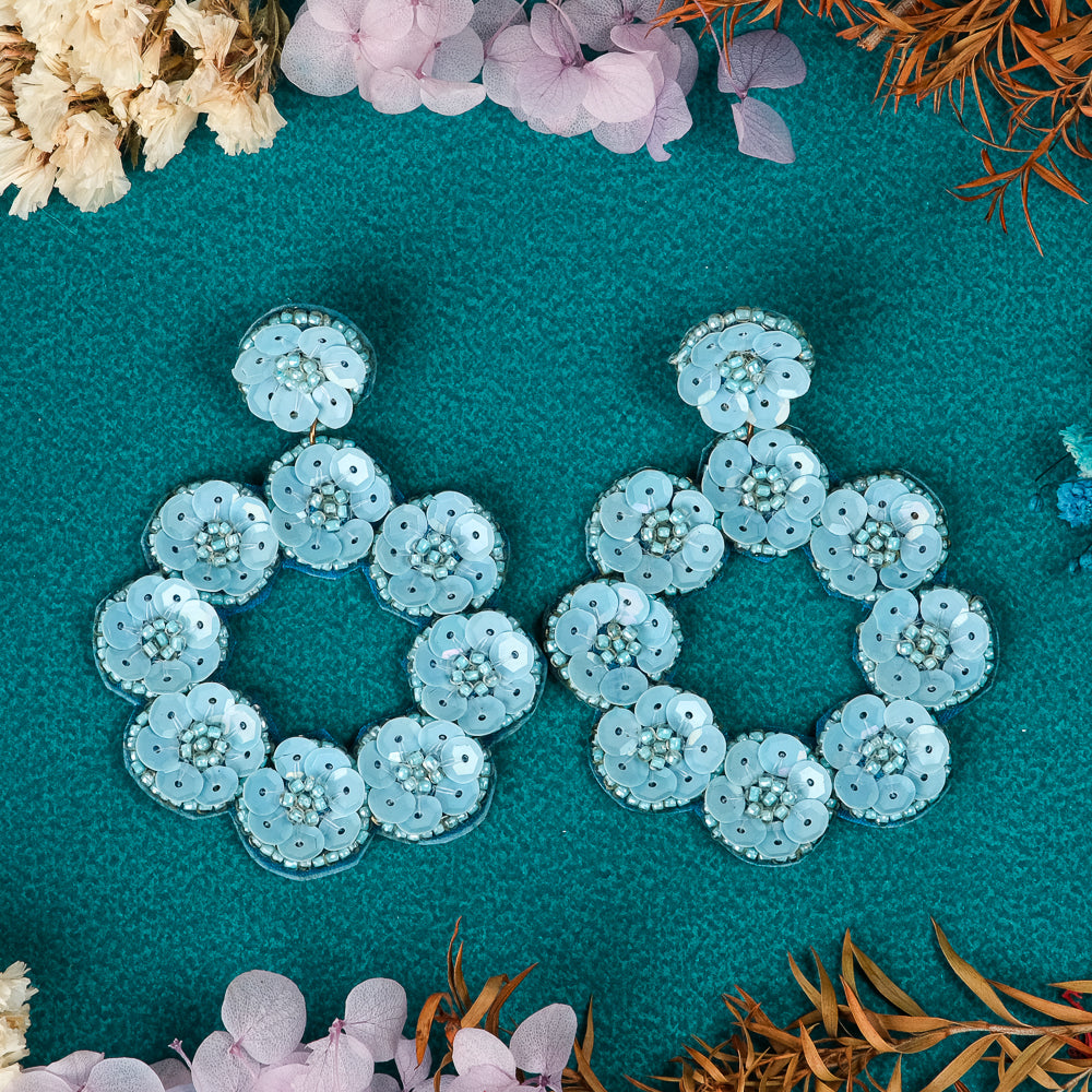Phool handmade beaded earrings