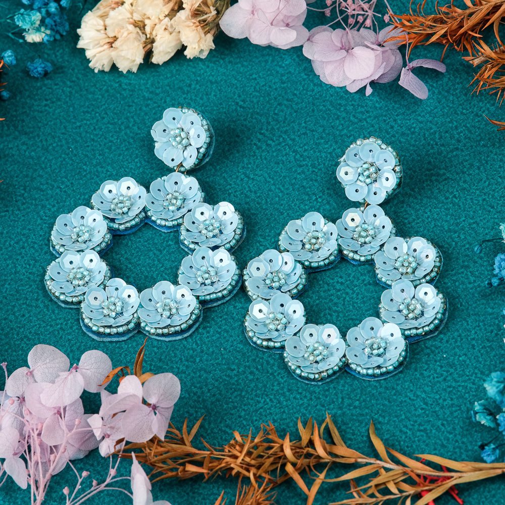 Phool handmade beaded earrings