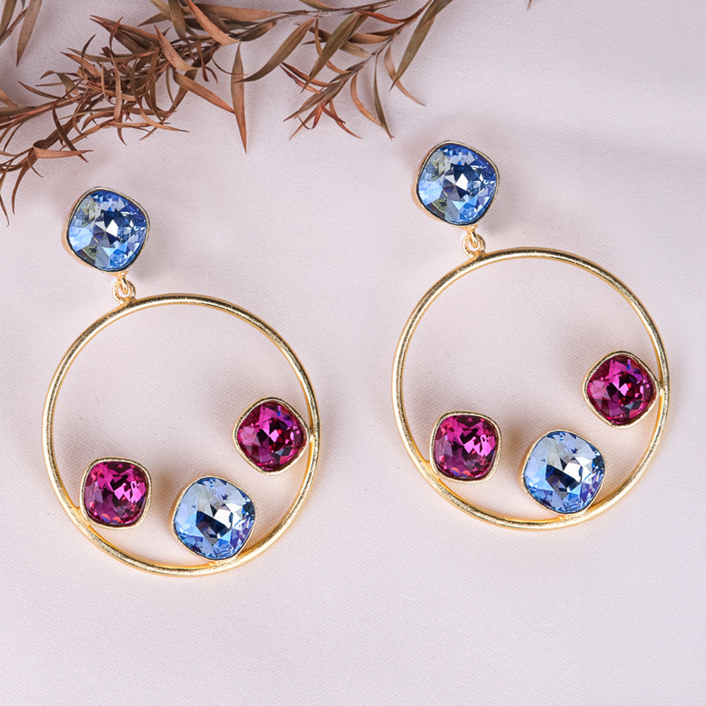 Anika Swarovski Hoop Earrings