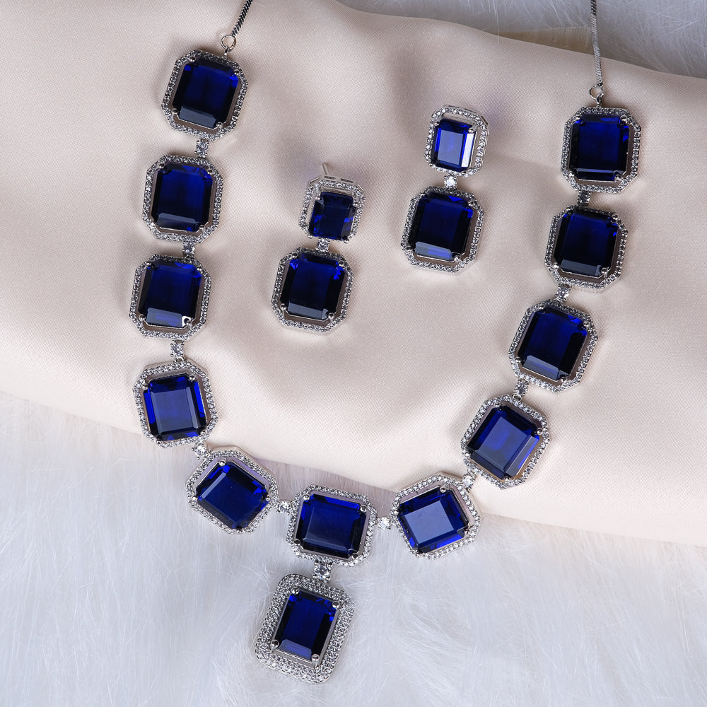 Royal Blue AD Necklace