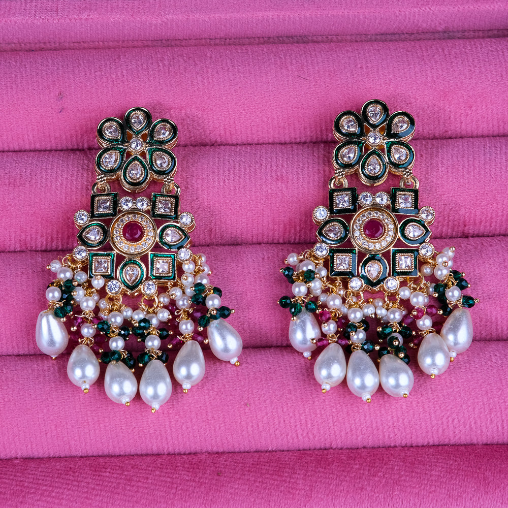 Chaandni Multicolor Polki Chandbali