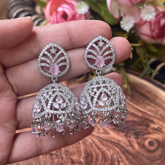 American Diamond Jhumkas