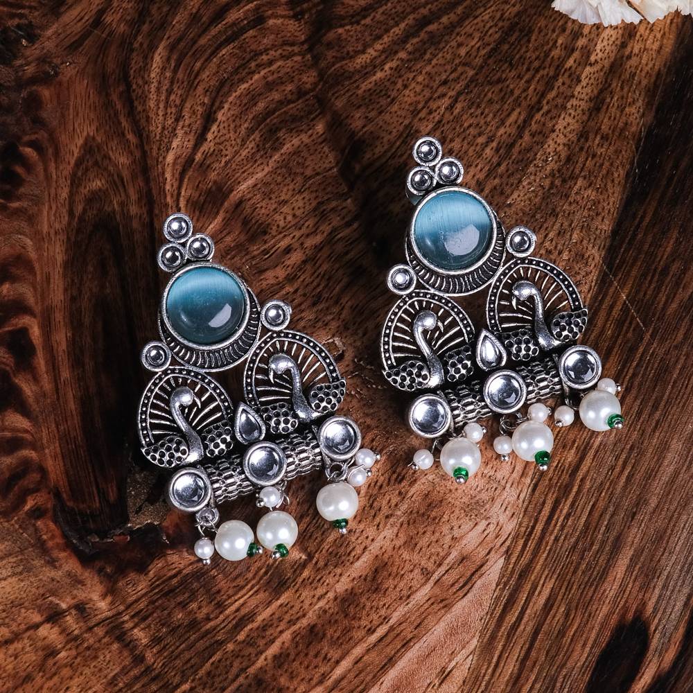 Khyaati German Silver Earrings