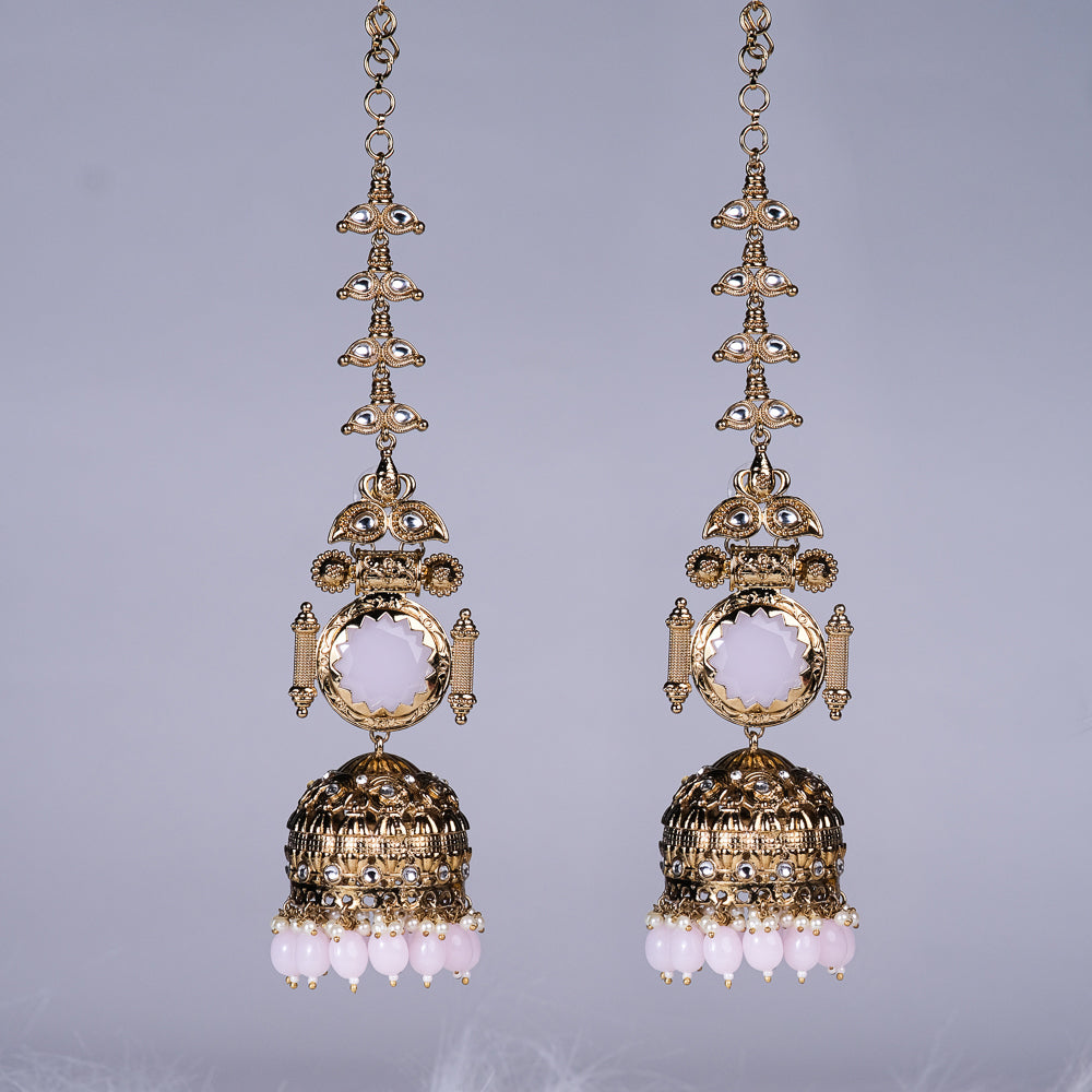 Noor-E-Jahan Light Pink Earrings
