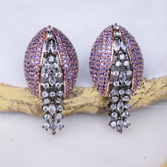 Jiya purple Zircon Earring