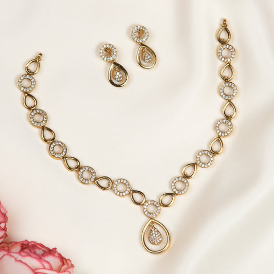 Madhavi Golden Necklace