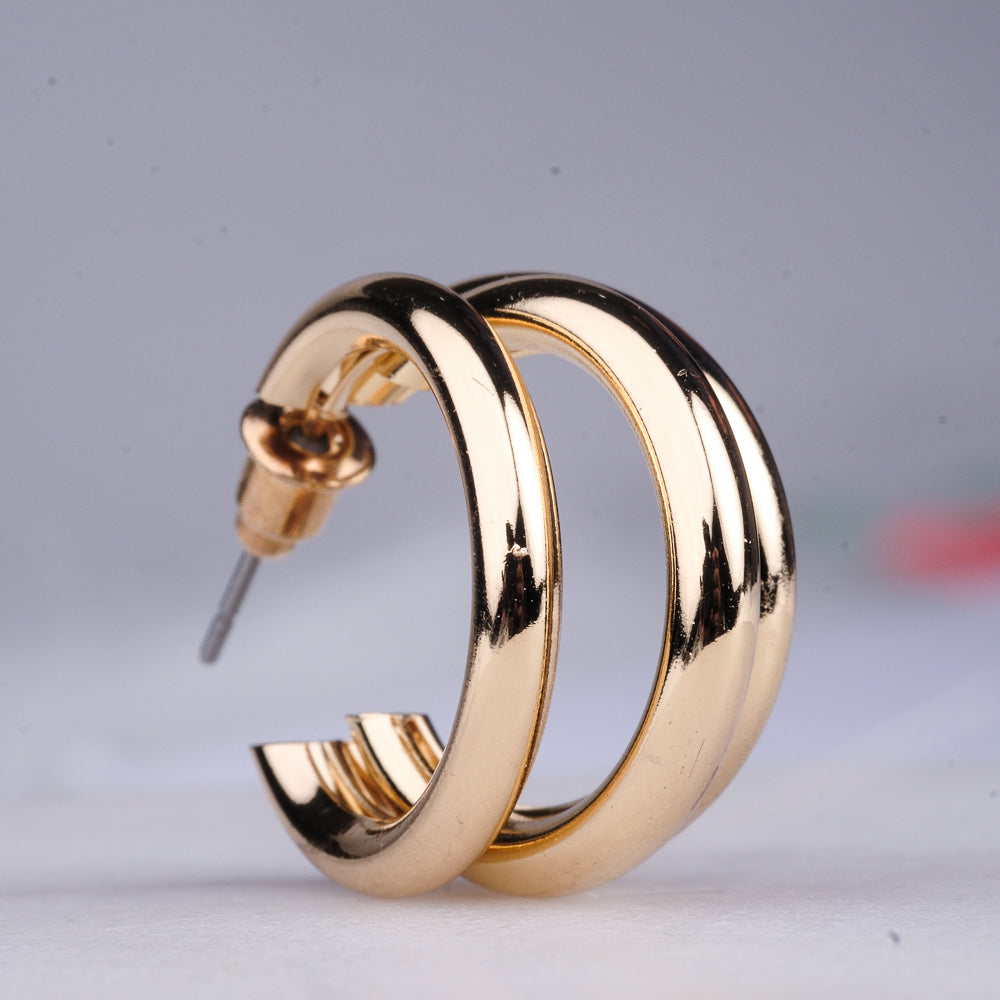 Korean Golden Hoops