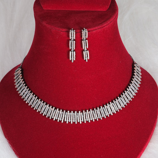 Emily White Zirconia Choker
