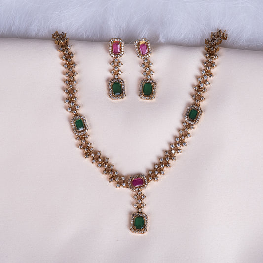 Maahi multicolor Mehendi Polish Necklace