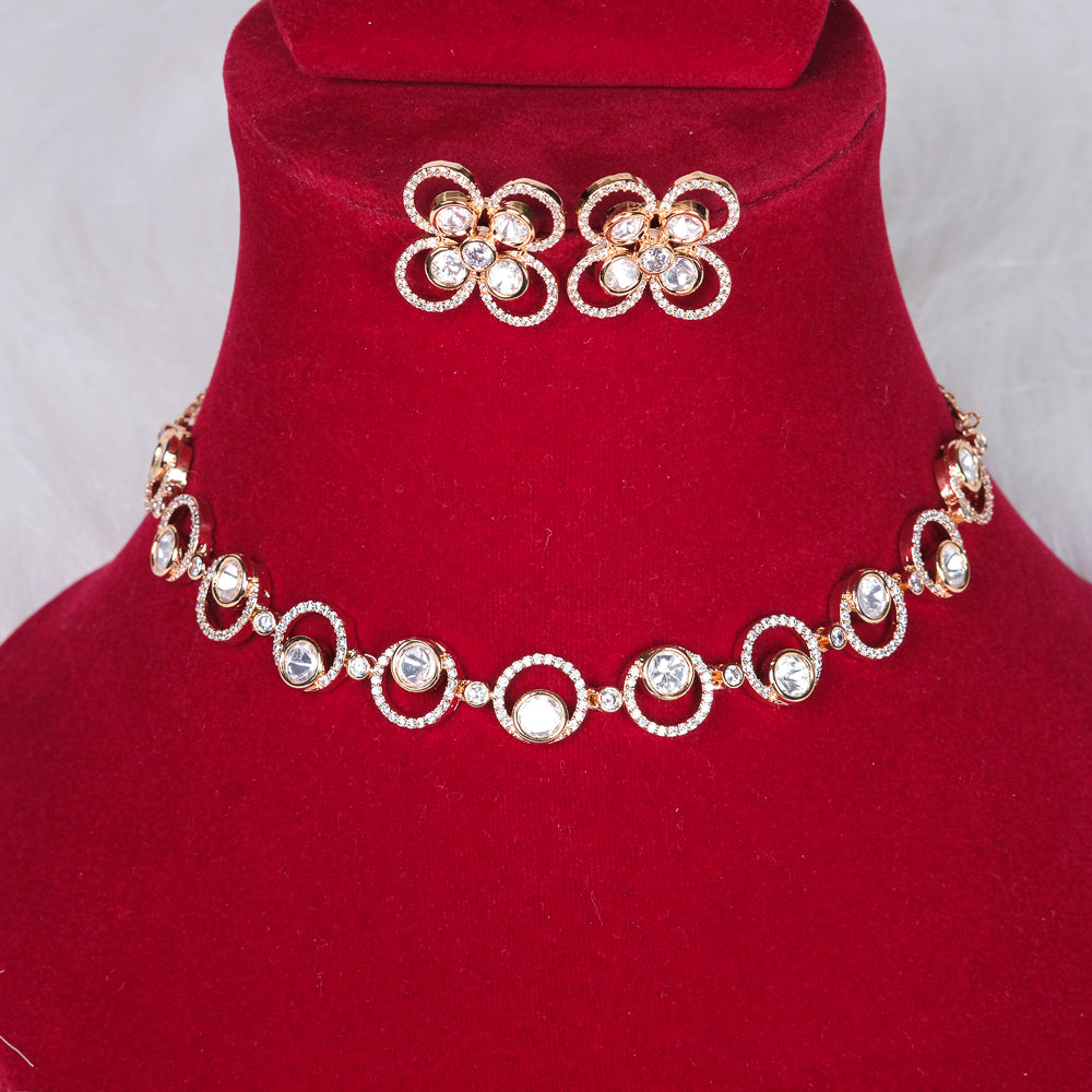 Sindhu Polki Moissanite Necklace