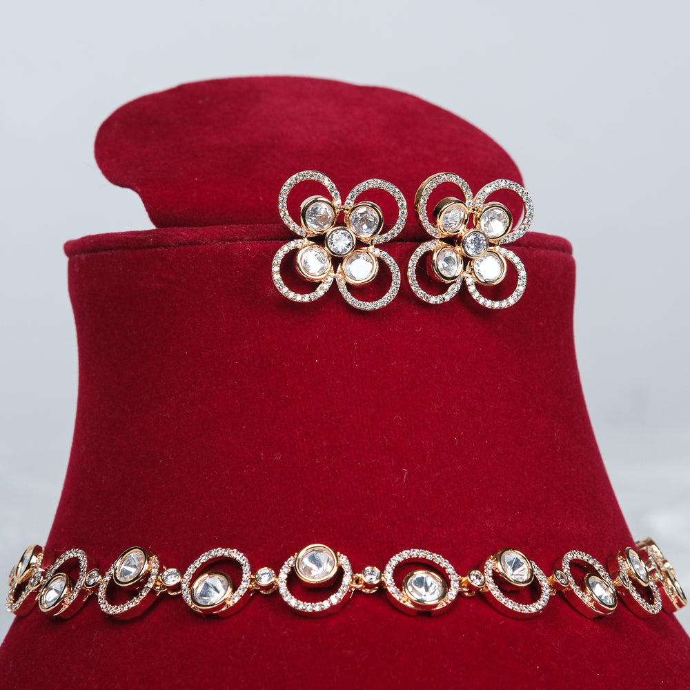 Sindhu Polki Moissanite Necklace