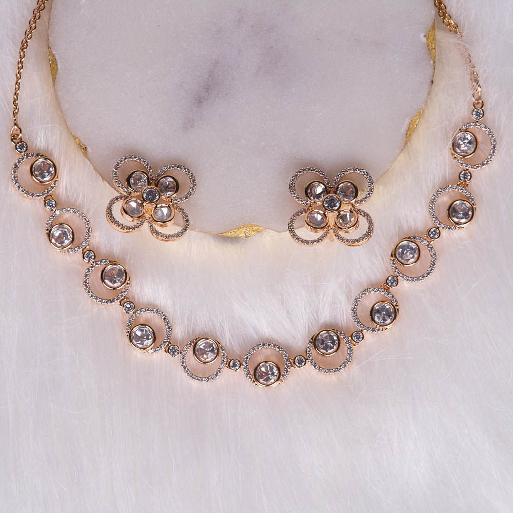 Sindhu Polki Moissanite Necklace