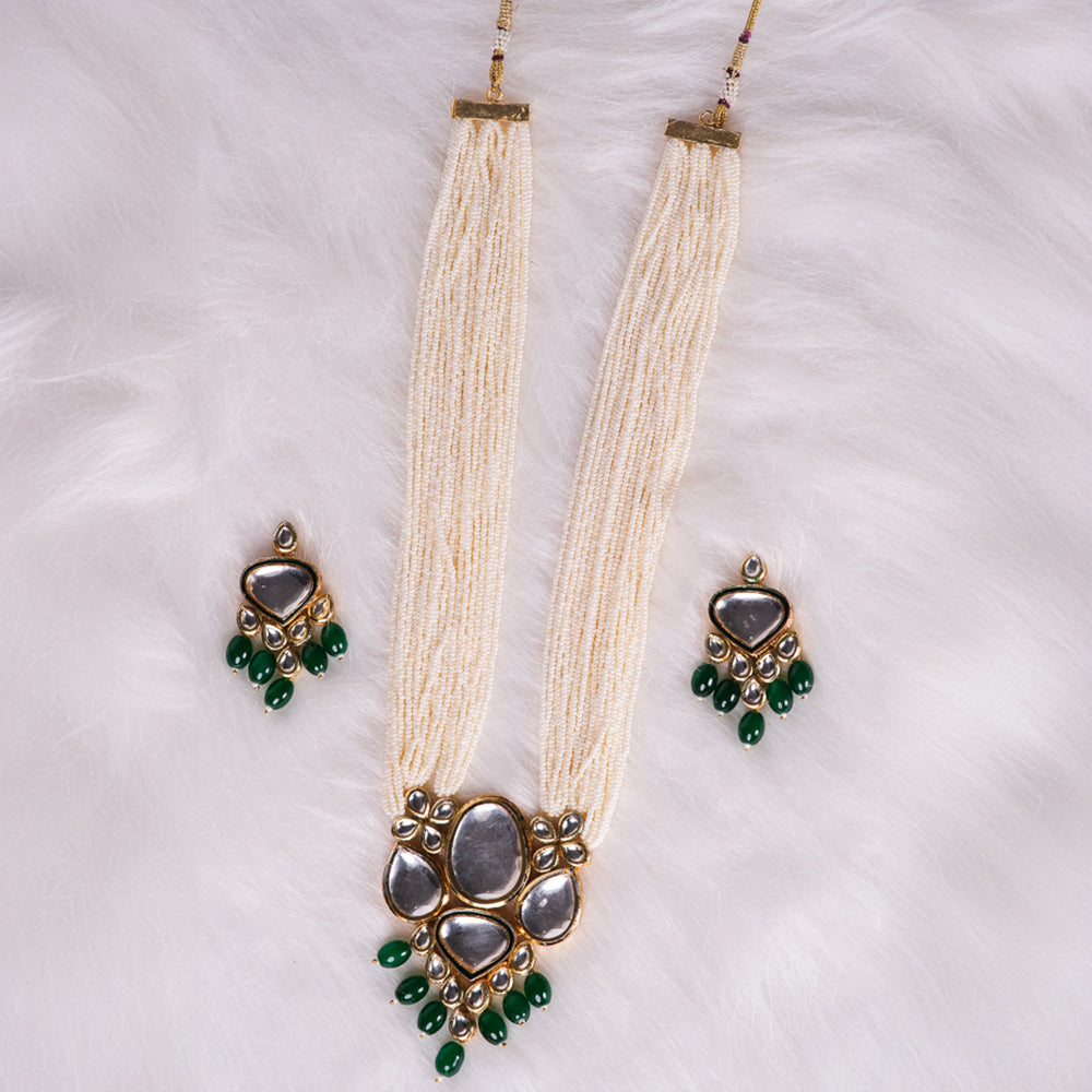 Nitya Kundan Green Maala