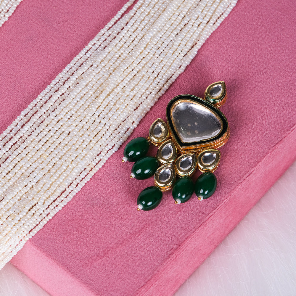 Nitya Kundan Green Maala