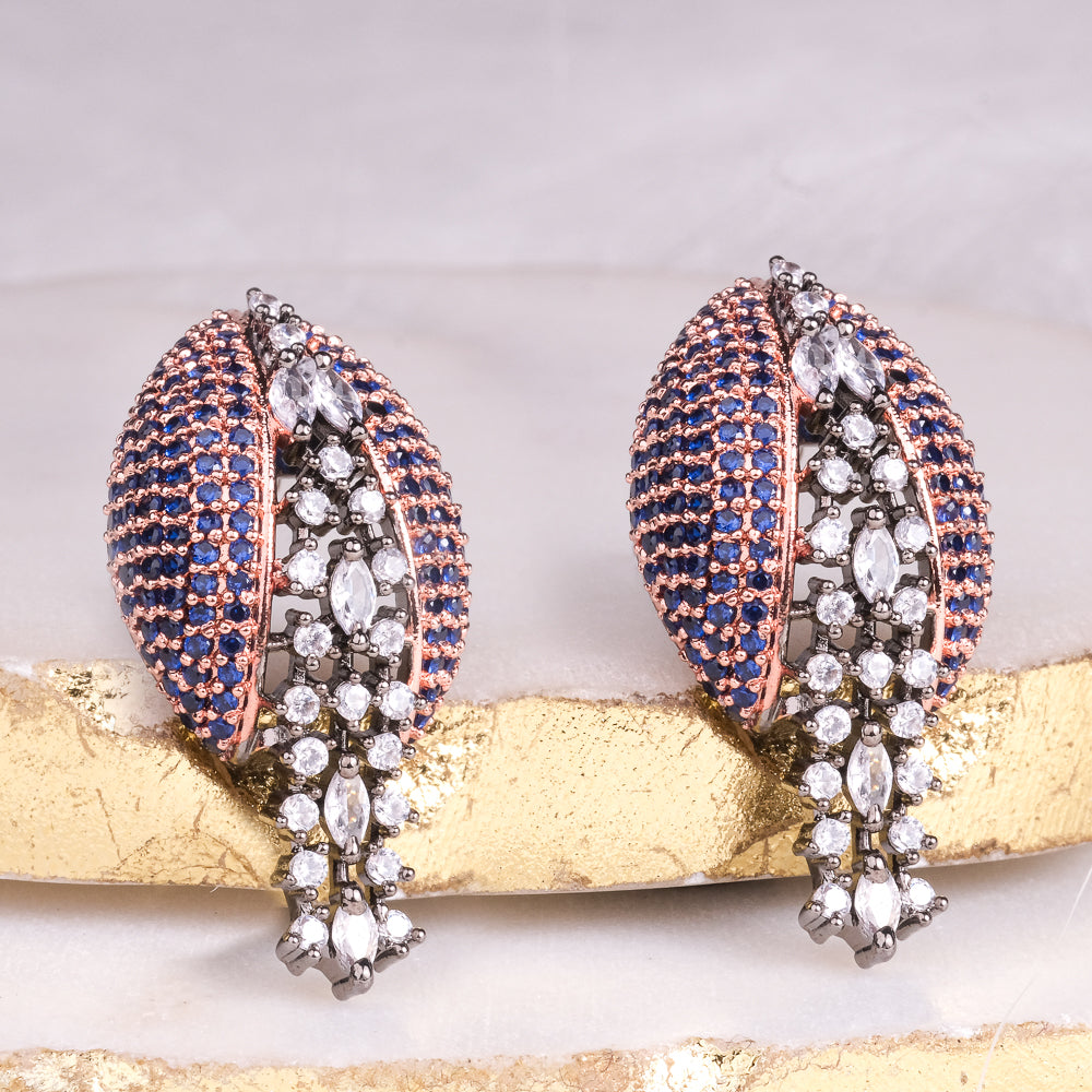 Jiya Zircon Blue Earring