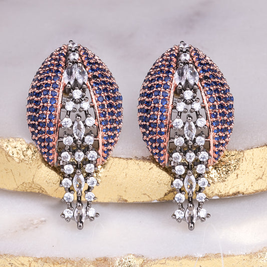 Jiya Zircon Blue Earring