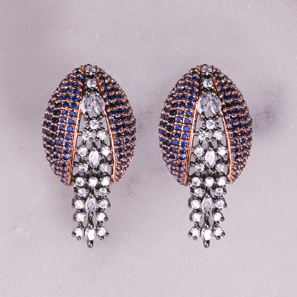 Jiya Zircon Blue Earring