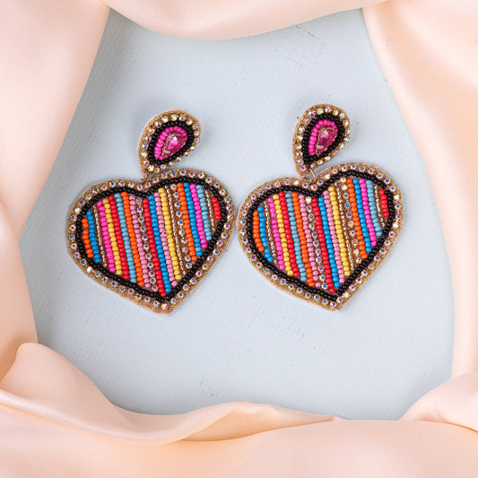 Haal-E-dil Handmade Beaded Earrings