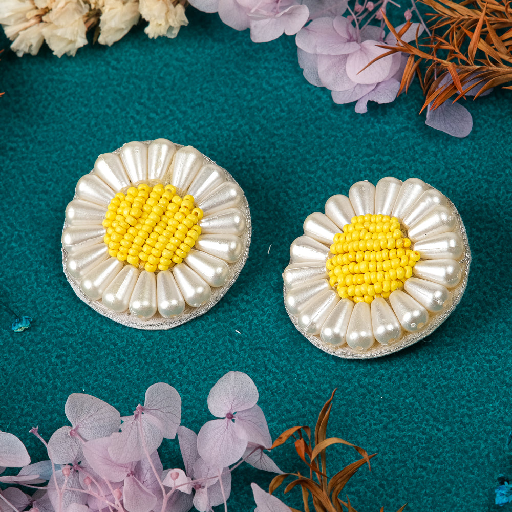 Flower pearl Handmade Beaded Tops