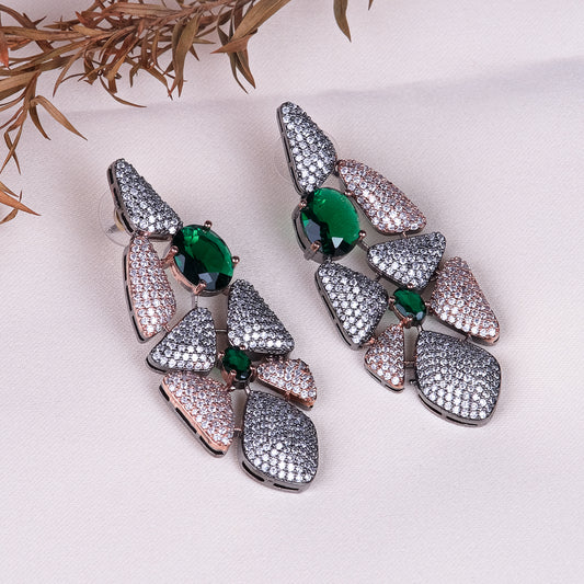Naina Green Nano setting Earring