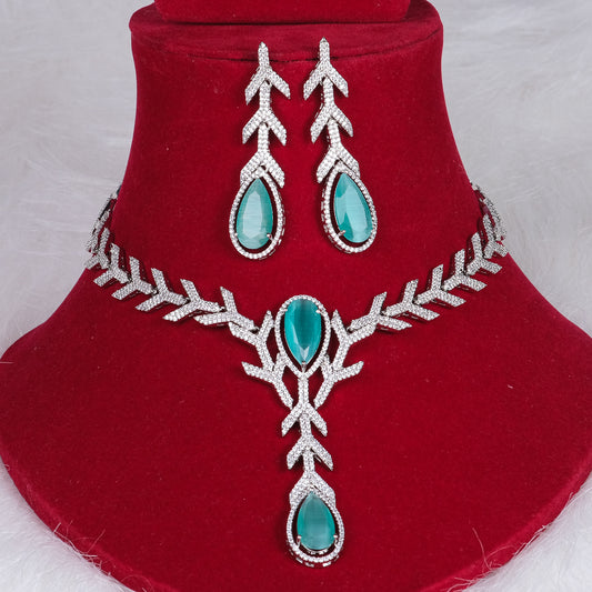 Nadia Jewel Mint Green Necklace