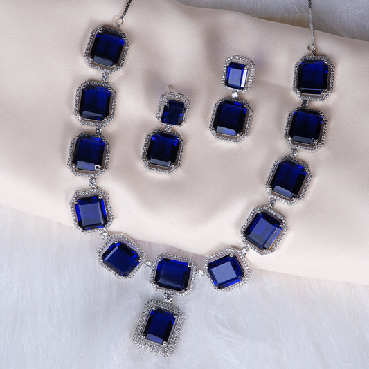 Royal Blue AD Necklace